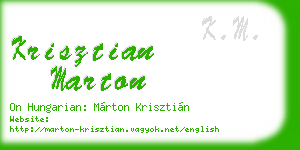 krisztian marton business card